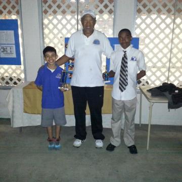 Luis (left) 4th grade chess class      